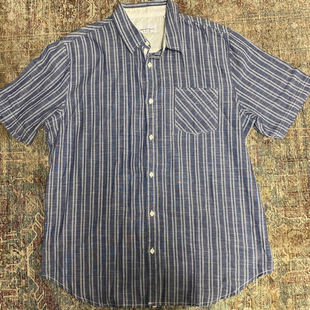 Paper denim and cloth men’s button downs